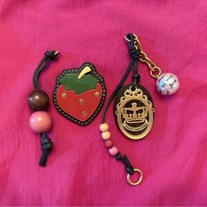 Juicy Couture Strawberry Purse Charm Set